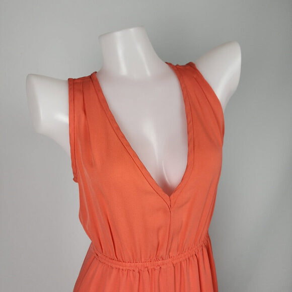Babaton Aritzia Coral Silk Mini Dress Size XXS - Picture 2 of 11
